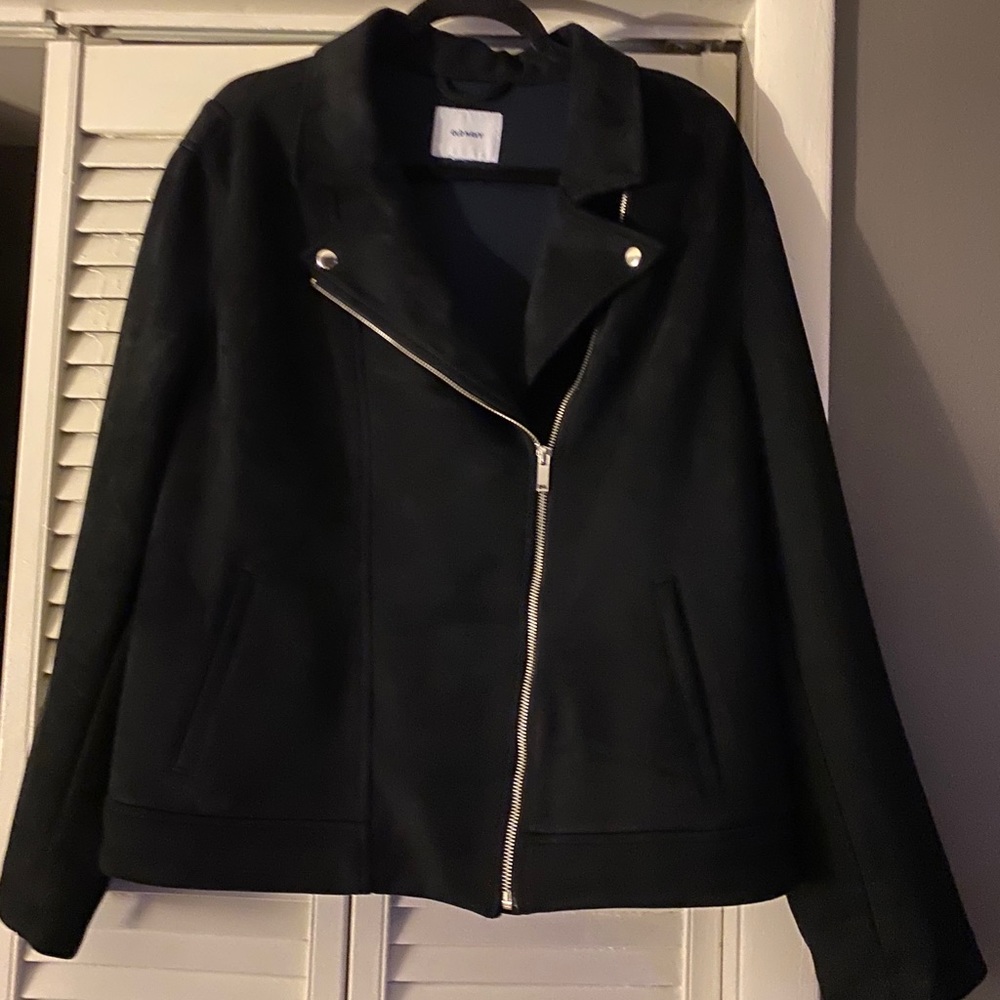Suede Moto Style Jacket